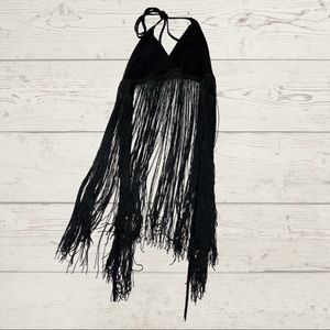 Backless little black top